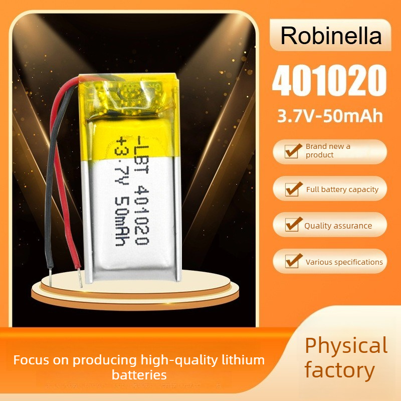 Smartwatch Headset - 401020 3.7V 55mAh Lithium Polymeer Batterij