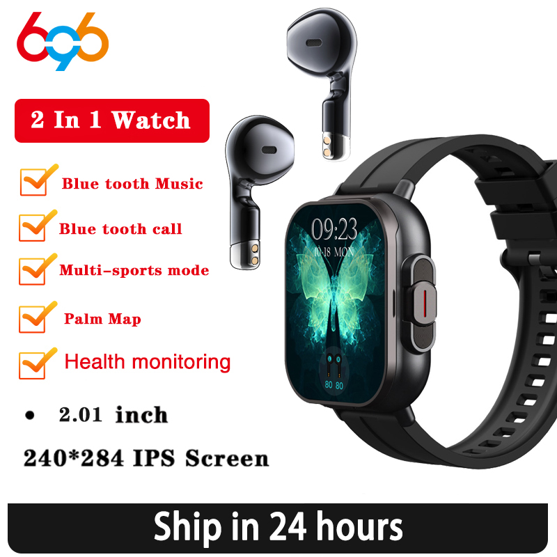 Smartwatch Headset - BT Call Blue Tooth-hoofdtelefoon Horloges 2.01
