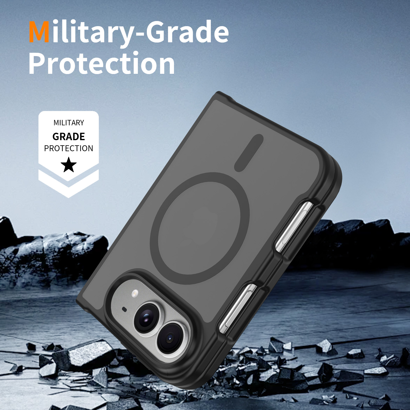 Screen Protector Film - Ultraslanke Matte Magnetische Telefoonhoes voor iPhone