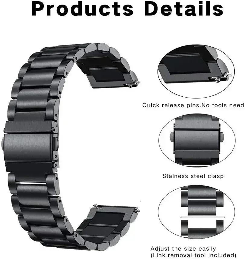 22mm Metalen Riem van RVS voor - Xiaomi Smartwatch S4 Accessories recensie en prijs