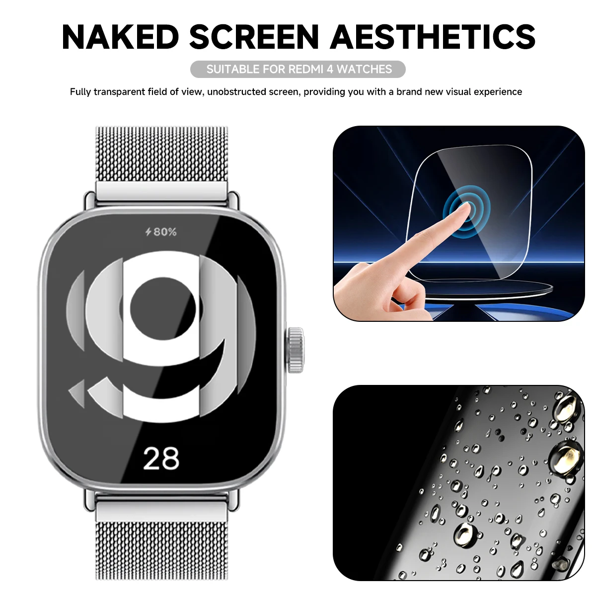 Gehard glas voor Xiaomi Redmi  - Smartwatch Icon recensie en prijs