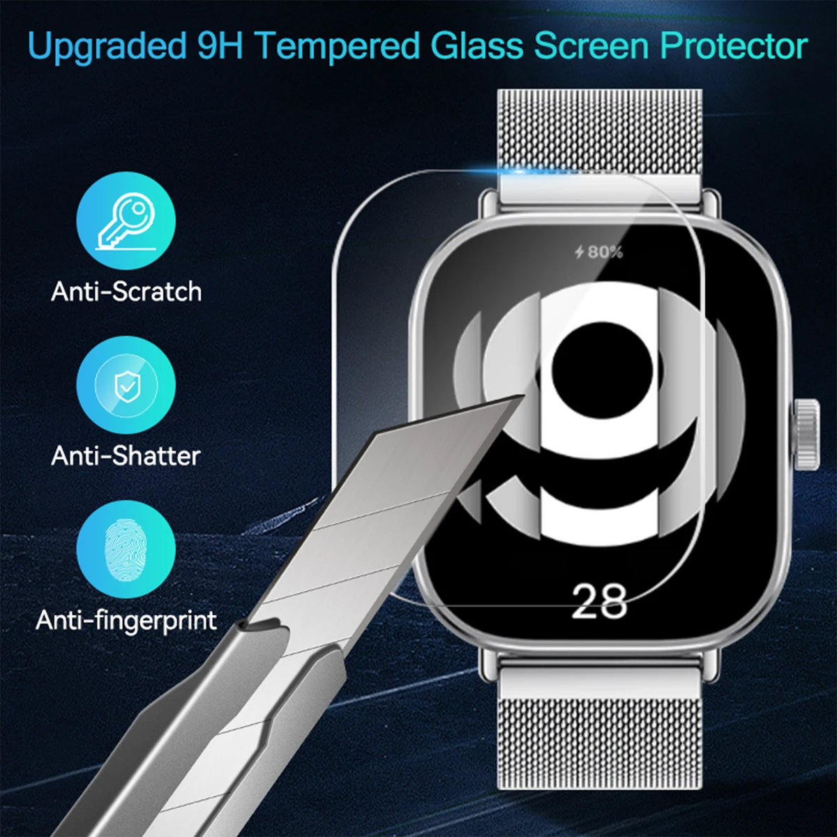 Gehard glas voor Xiaomi Redmi  - Smartwatch Icon recensie en prijs