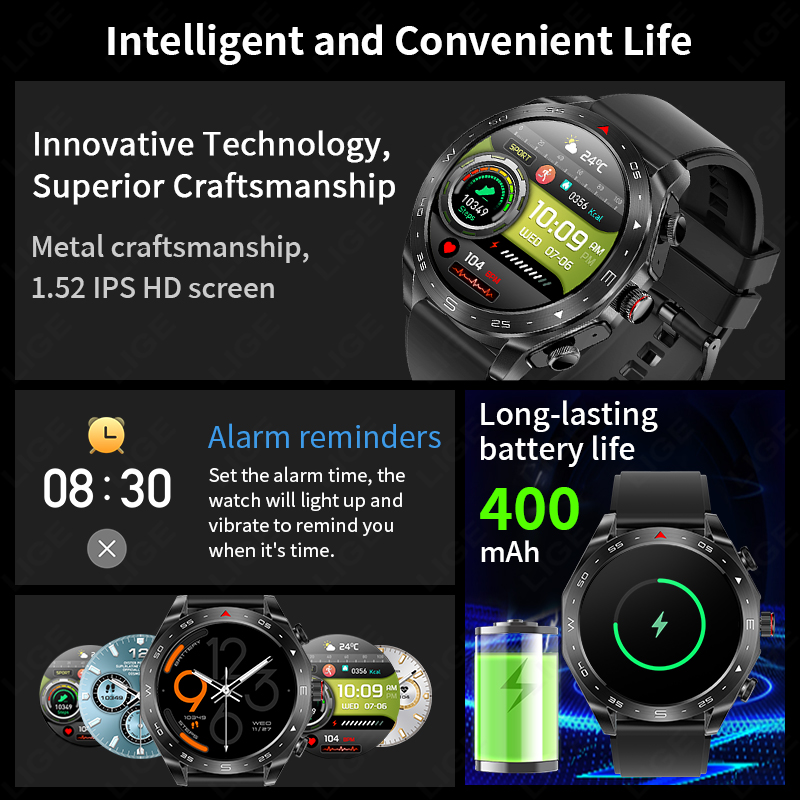 LIGE TWS 2-in-1 Smartwatch met - Smartwatch Headset recensie en prijs
