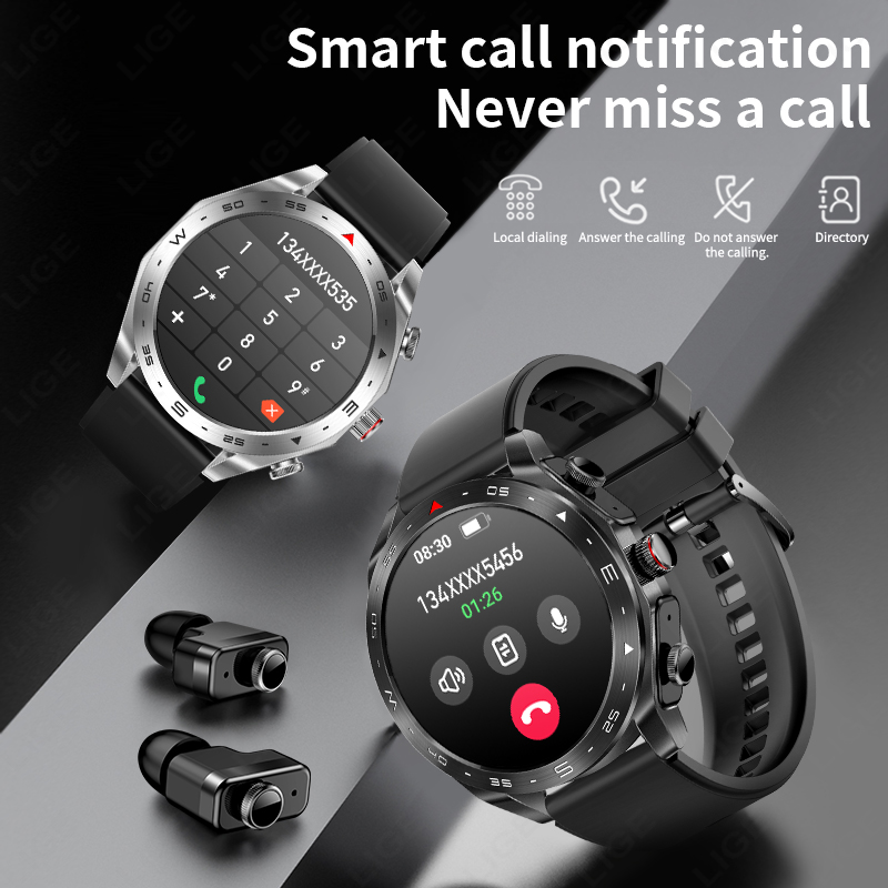 LIGE TWS 2-in-1 Smartwatch met - Smartwatch Headset recensie en prijs