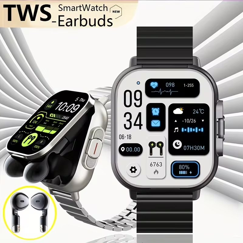 NFC Smart Watch TWS 2-in-1 Hea - Smartwatch Headset recensie en prijs