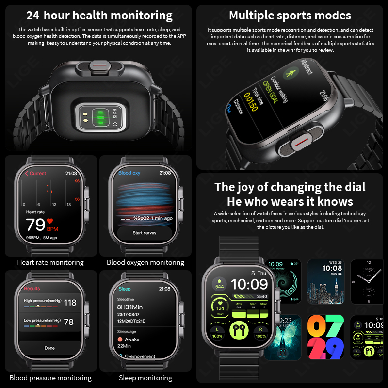 NFC Smart Watch TWS 2-in-1 Hea - Smartwatch Headset recensie en prijs