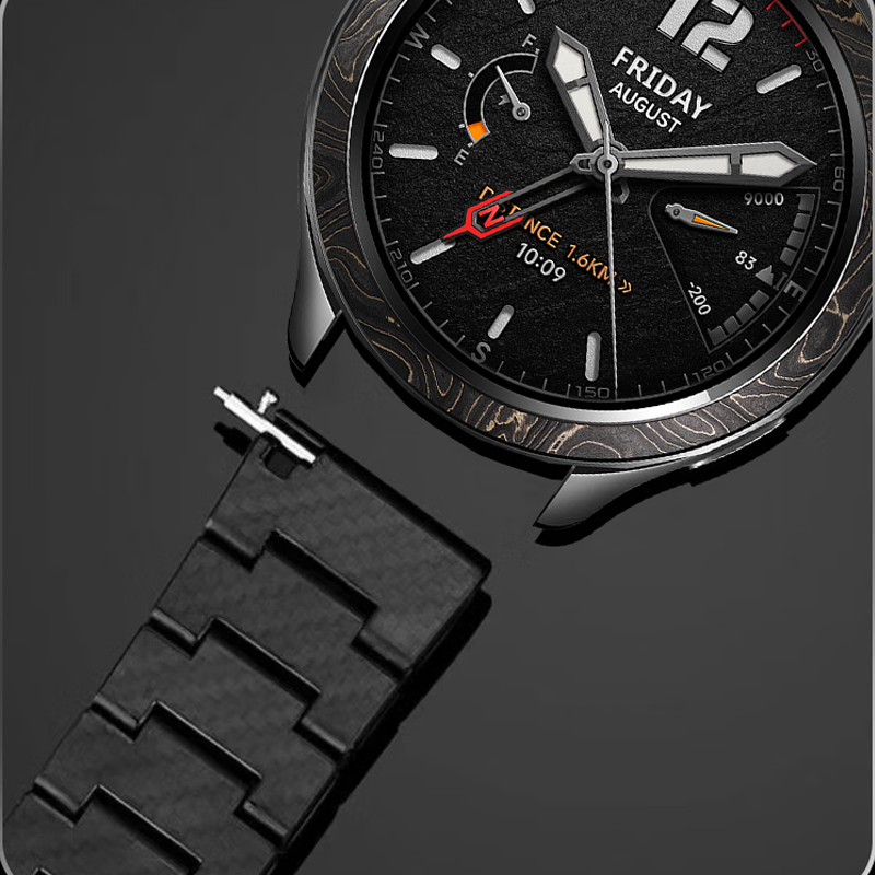 Koolstofvezel band voor Xiaomi - Xiaomi Smartwatch S4 Accessories recensie en prijs