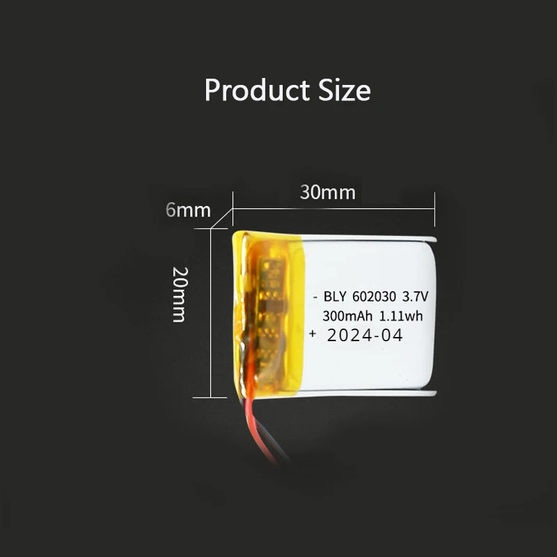 062030 3.7V 300mAh LiPo-batter - Smartwatch Headset recensie en prijs