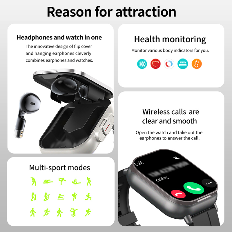 Nieuwe TWS 2-in-1 Smartwatch m - Smartwatch Headset recensie en prijs